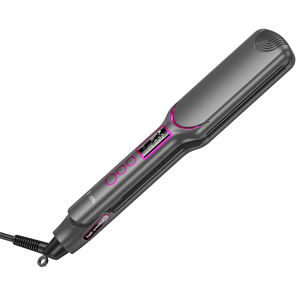 Placă de îndreptat păr electrică HOCO cu afișaj digital HP42 gri