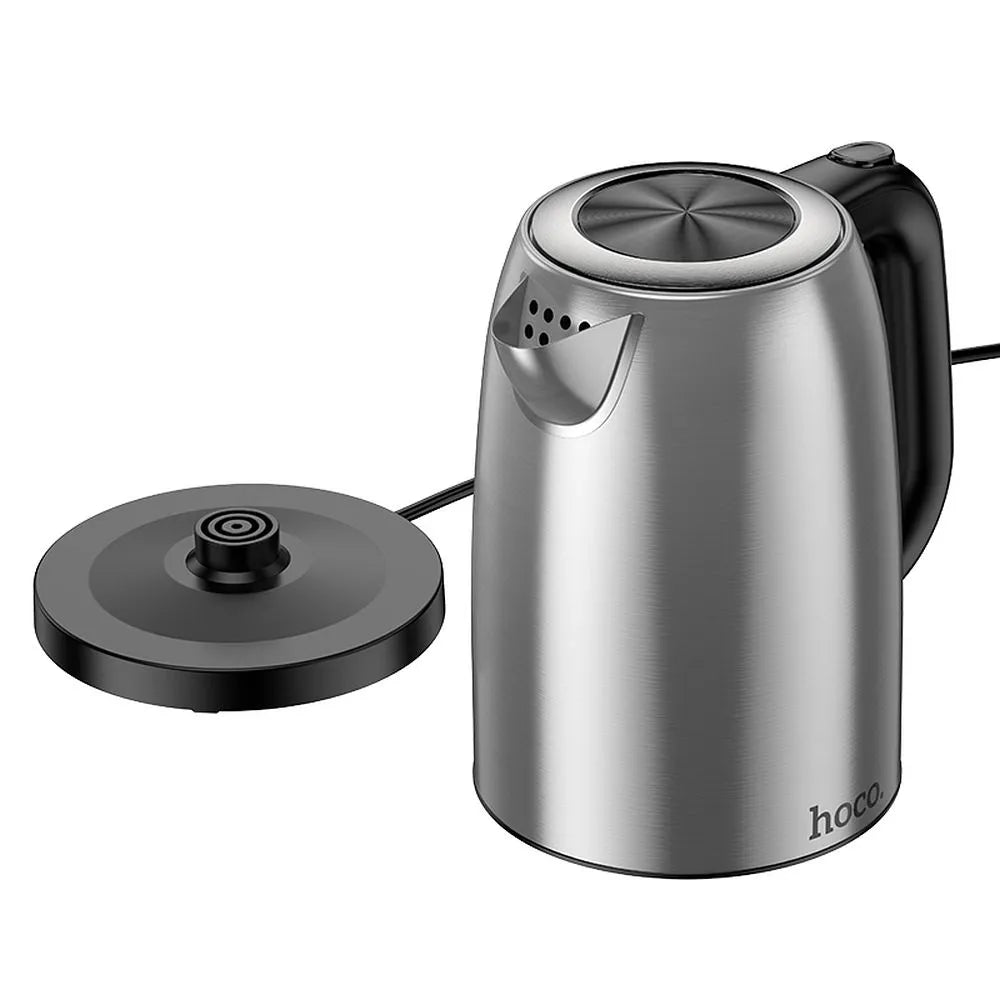 Fierbător electric HOCO din oțel inoxidabil 1,7L HE12, Inox