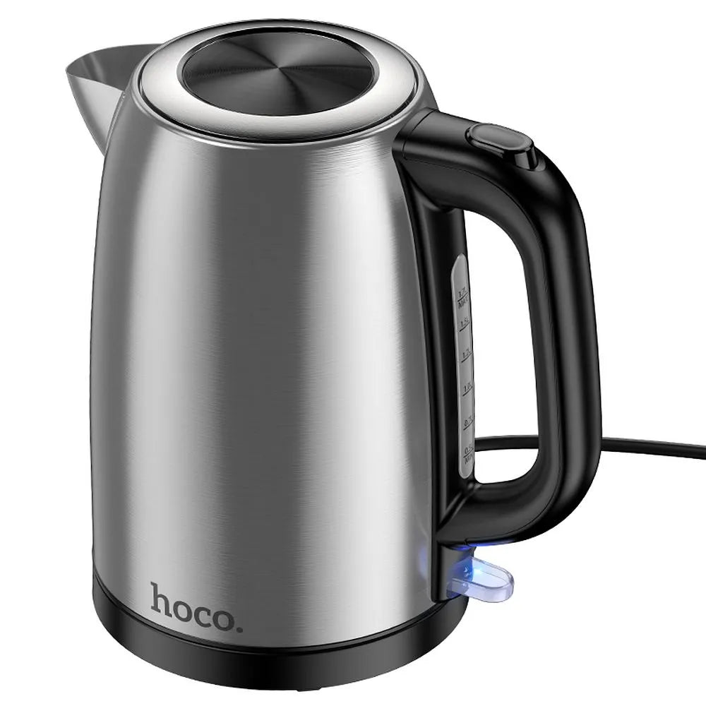 Fierbător electric HOCO din oțel inoxidabil 1,7L HE12, Inox