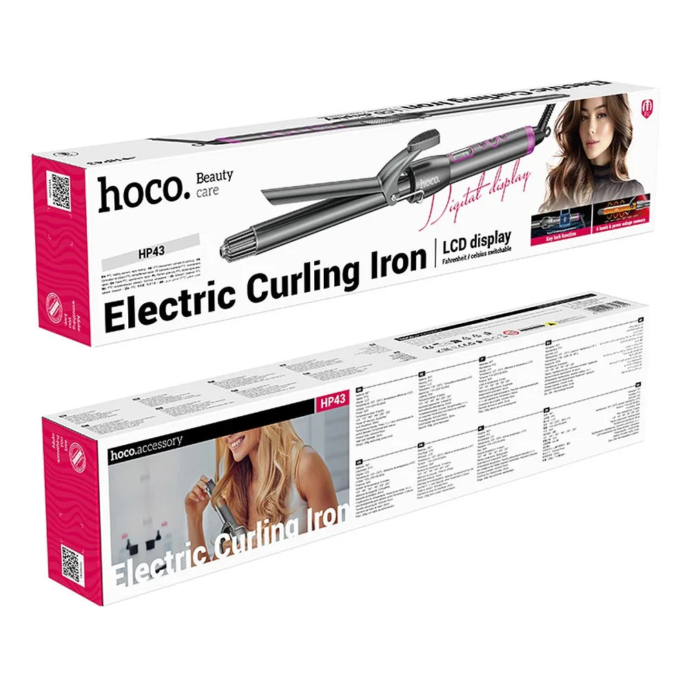 Ondulator manual electric HOCO cu afișaj digital HP43 gri