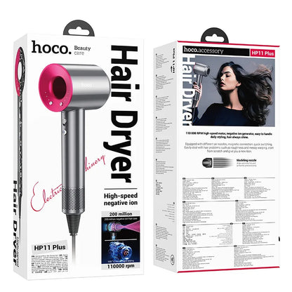 Uscător de păr HOCO cu ioni negativi HP11 Plus Gri