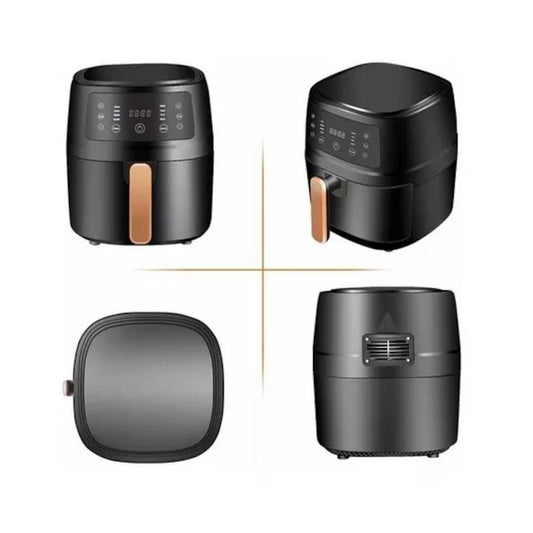 Friteuza Air Fryer, Digitala cu Aer Cald, 8L, Optiune Sanatoasa-fara ulei, Putere 2400W, 8 Programe de gatit presetate, Temperatura reglabila, Vas detasabil, 32x25, 5 cm, Tehnologie de circulatie a aerului cald, Gatiti sanatos si delicios fara ulei