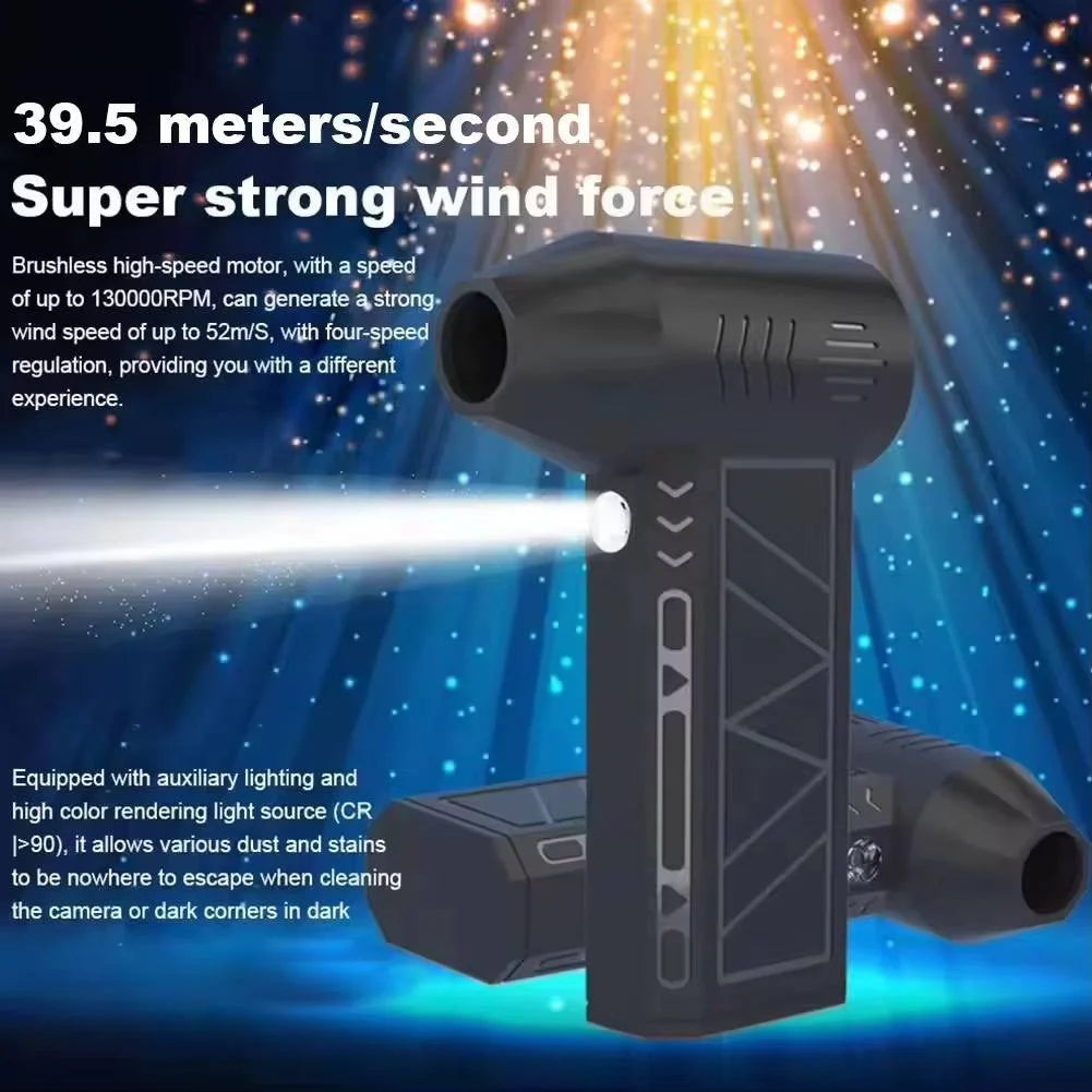 Suflanta Aer Comprimat Portabila Selani X4 Profesionala si Puternica, Lanterna, Adaptor magnetic