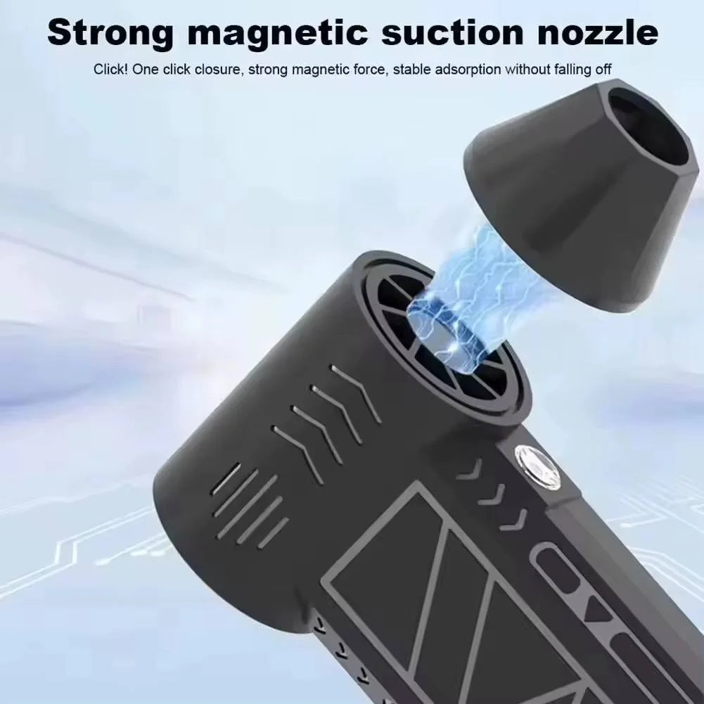 Suflanta Aer Comprimat Portabila Selani X4 Profesionala si Puternica, Lanterna, Adaptor magnetic