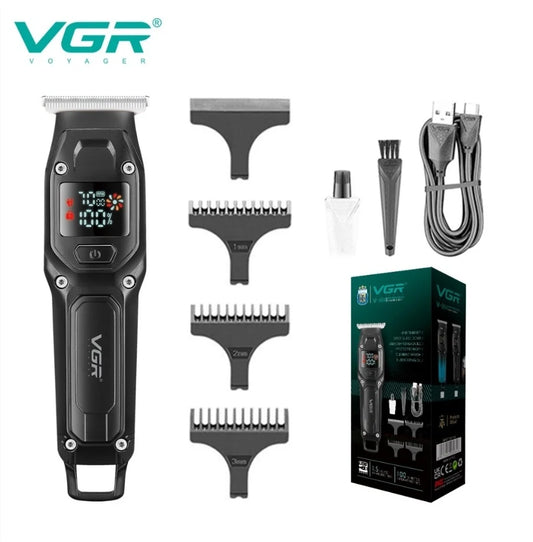 VGR V964 - Aparat de Tuns Fara Fir Afisaj LED Negru